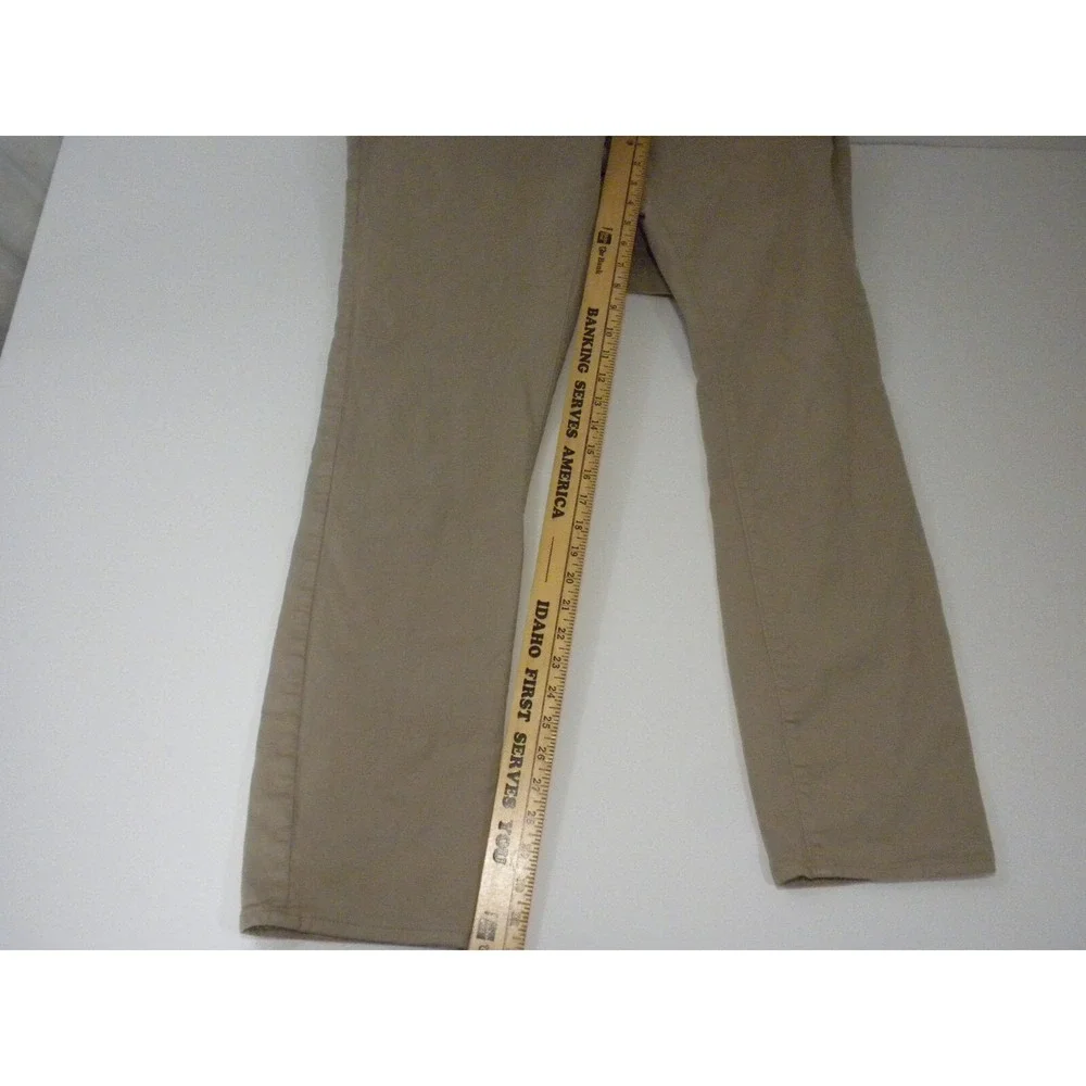 J Crew Pants Mens 34x34 Beige 484 Stretch Chino Slim‎ Fit Tapered Leg Jeans